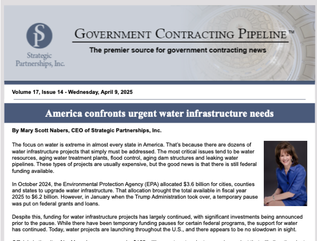 Government Contracting Pipeline April 9 2025